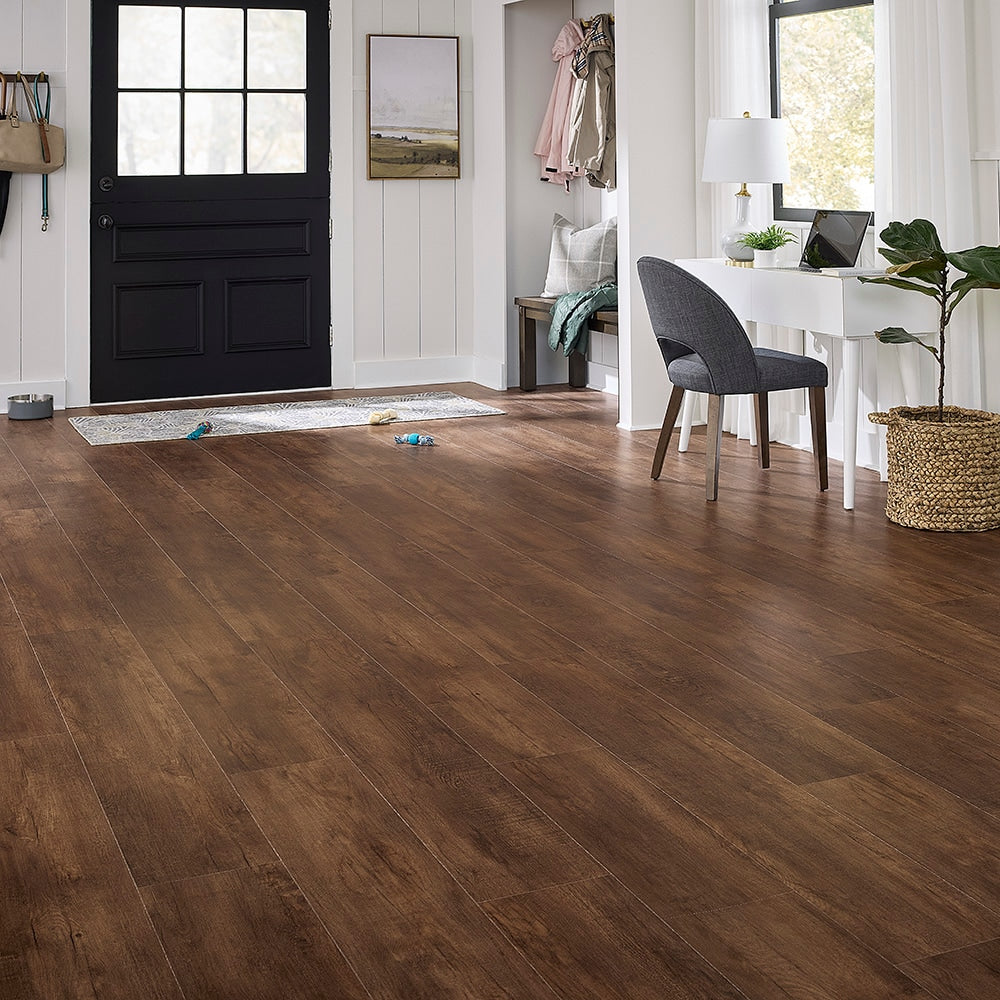 Pergo DuraCraft Marsala Oak Brown Waterproof Luxury Vinyl Plank Flooring