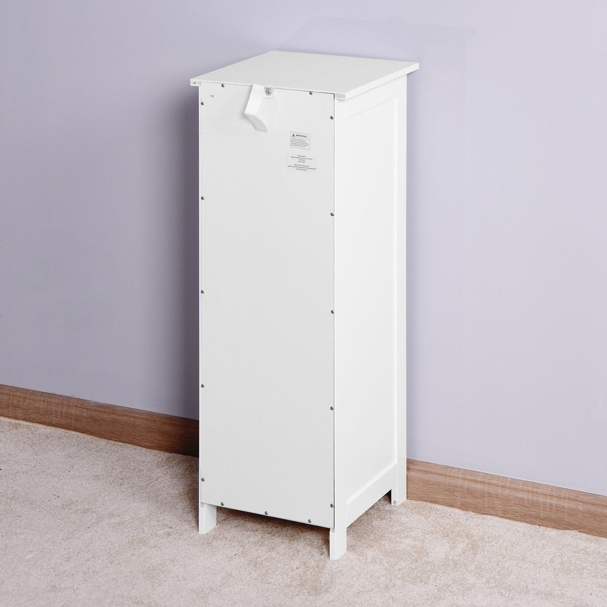 Siavonce 11.8-in W x 11.8-in H Mdf White Freestanding or Wall-mount Utility Storage Cabinet