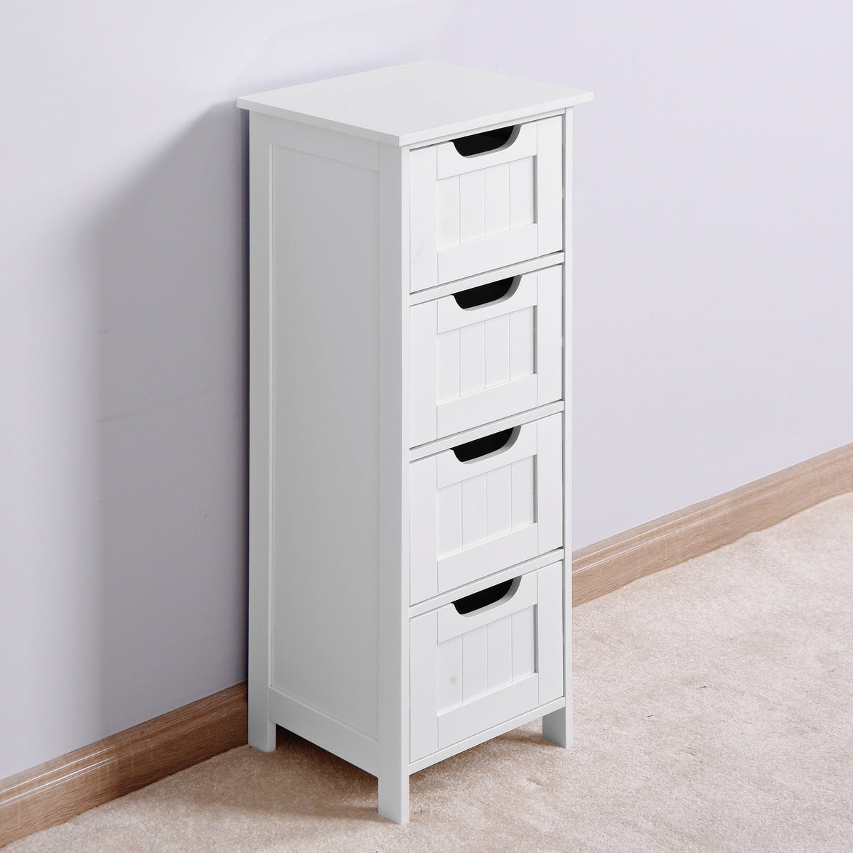 Siavonce 11.8-in W x 11.8-in H Mdf White Freestanding or Wall-mount Utility Storage Cabinet
