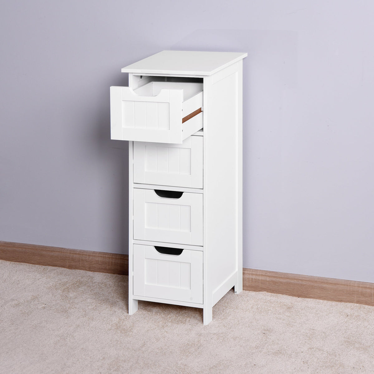 Siavonce 11.8-in W x 11.8-in H Mdf White Freestanding or Wall-mount Utility Storage Cabinet