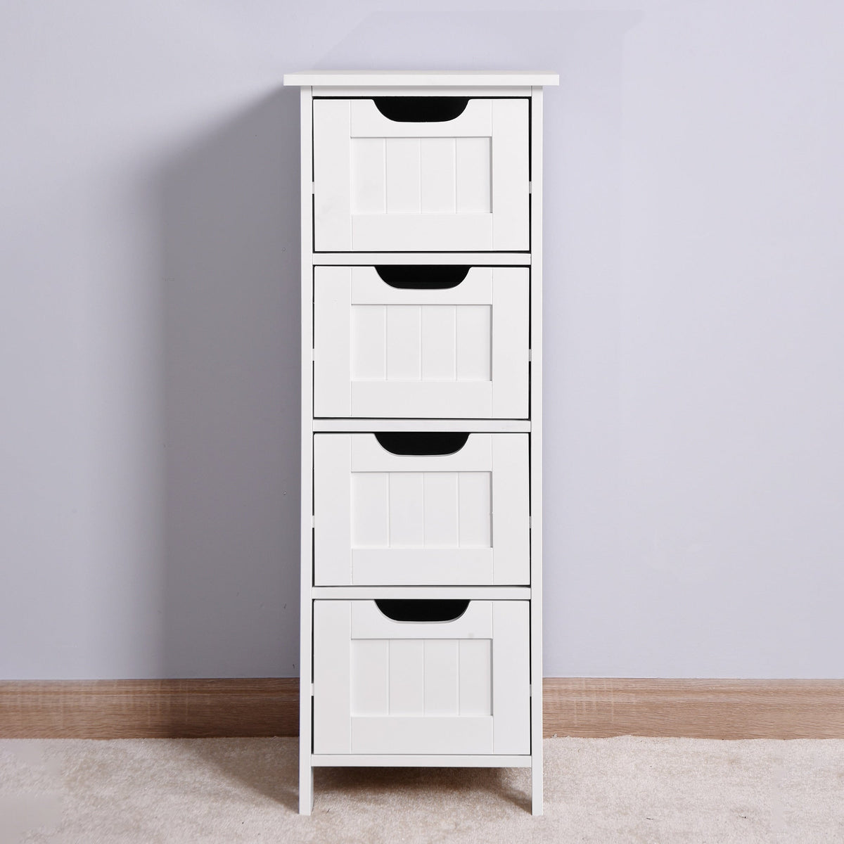 Siavonce 11.8-in W x 11.8-in H Mdf White Freestanding or Wall-mount Utility Storage Cabinet