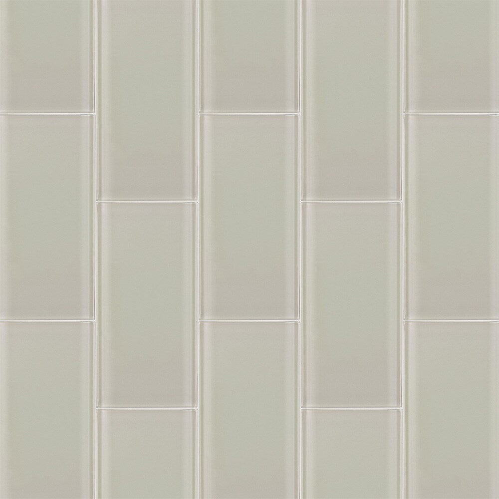 Elida Ceramica Beige 4-in x 8-in Glossy Glass Subway Wall Tile