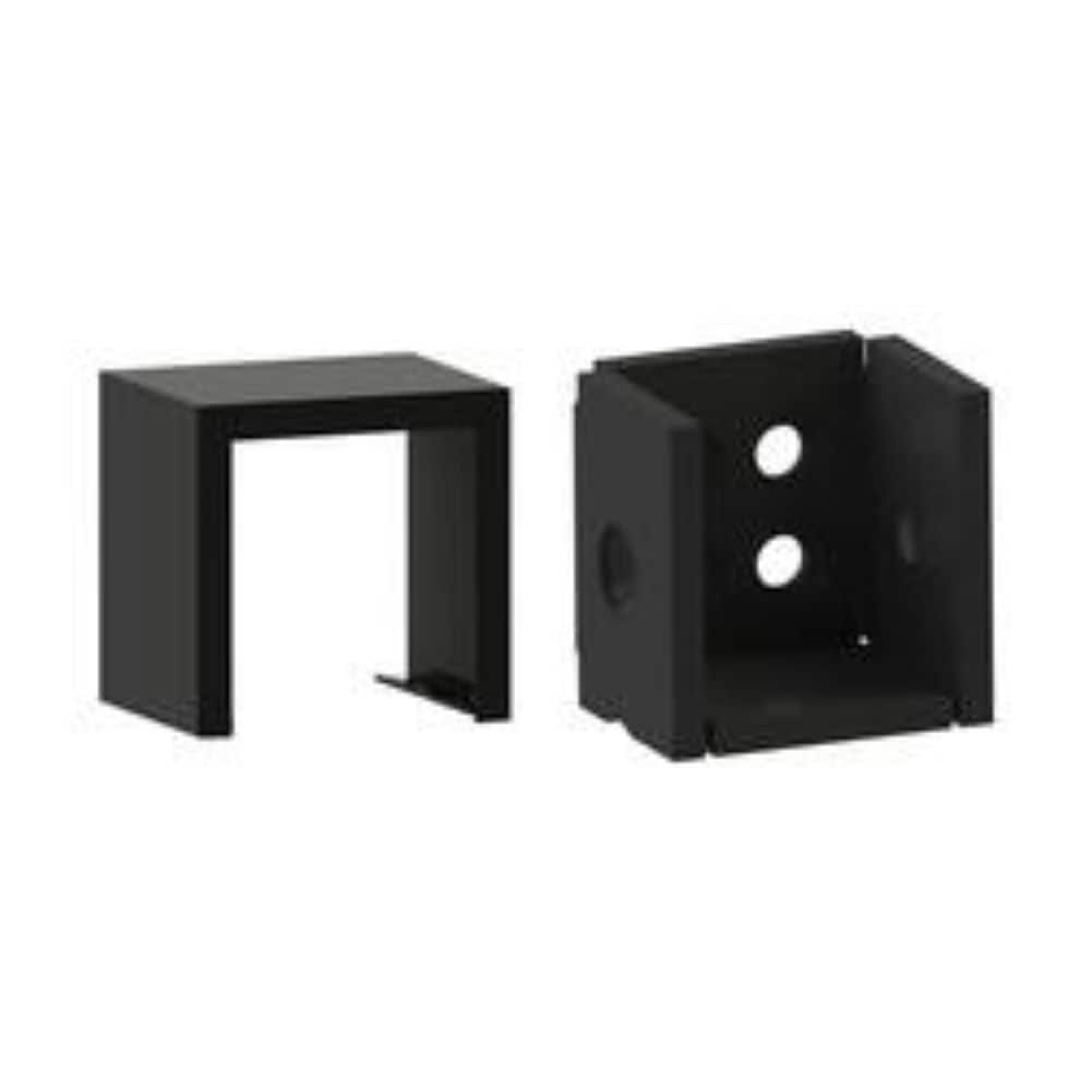 RELIABILT 0.5-in x 0.5-in Black Sand Steel Rail Bracket