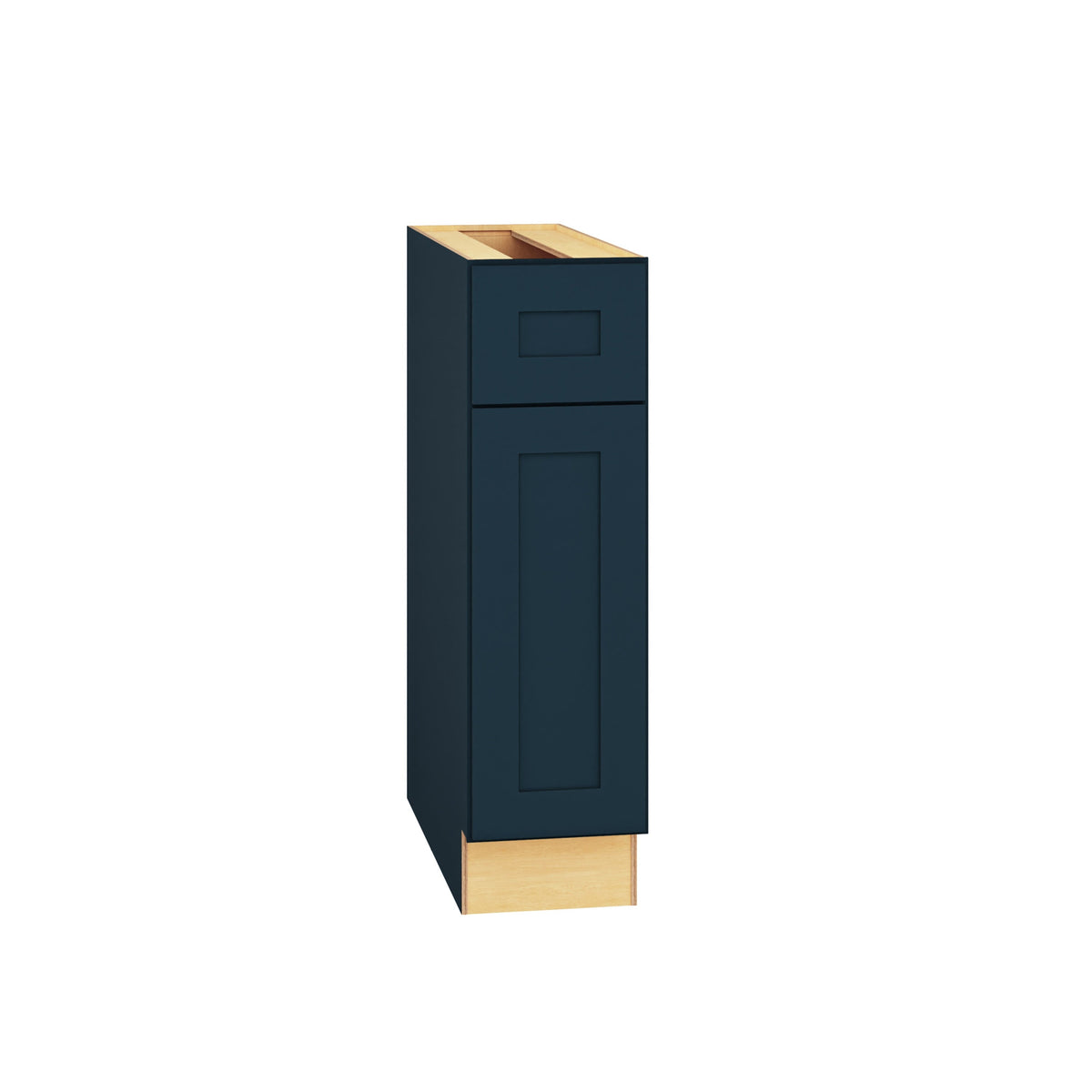 Diamond Express Jamestown 9-in W x 34.5-in H x 24-in D Regatta Blue 1-Drawer Base Fully Assembled Plywood Cabinet (Recessed Panel Square Style)