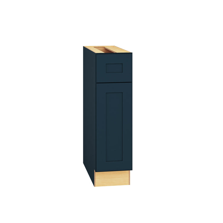 Diamond Express Jamestown 9-in W x 34.5-in H x 24-in D Regatta Blue 1-Drawer Base Fully Assembled Plywood Cabinet (Recessed Panel Square Style)