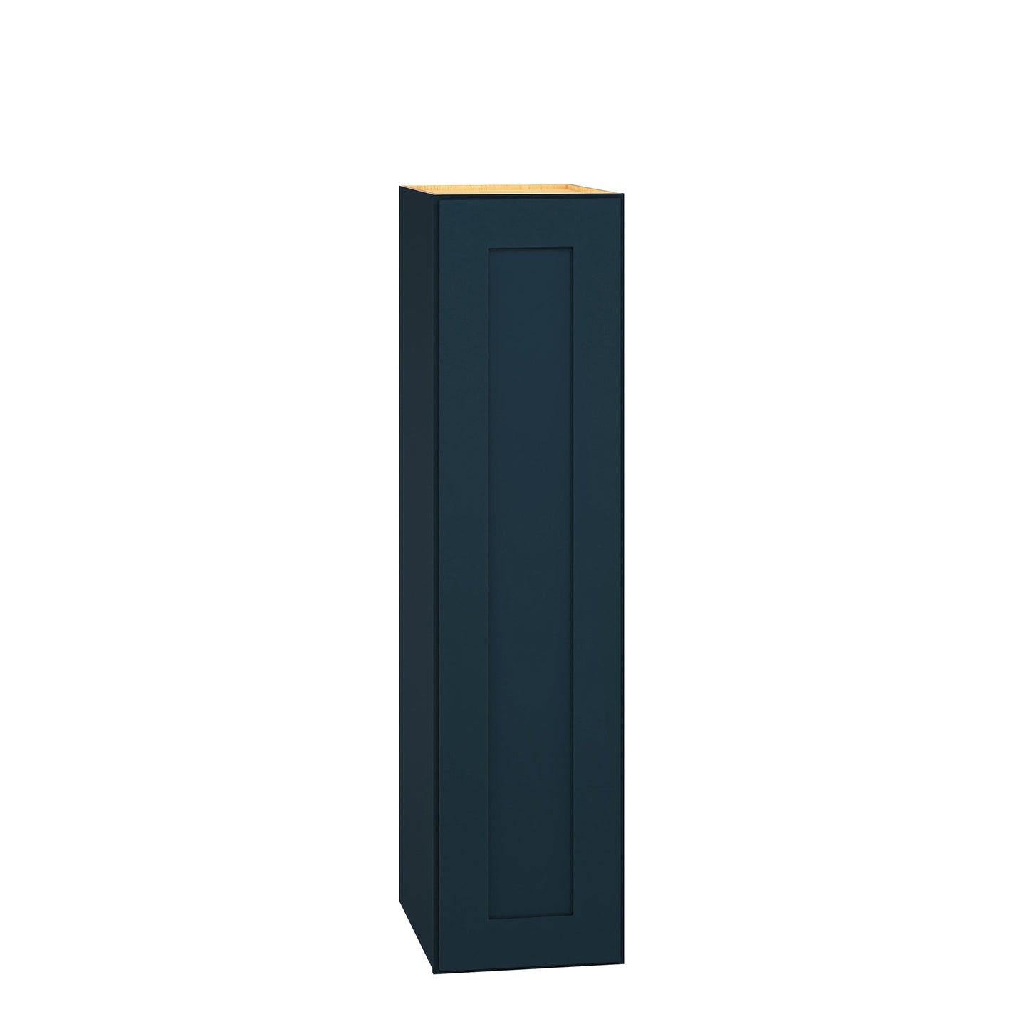 Diamond Express Jamestown 9-in W x 36-in H x 12-in D Regatta Blue Wall Fully Assembled Plywood Cabinet (Recessed Panel Shaker Door Style)