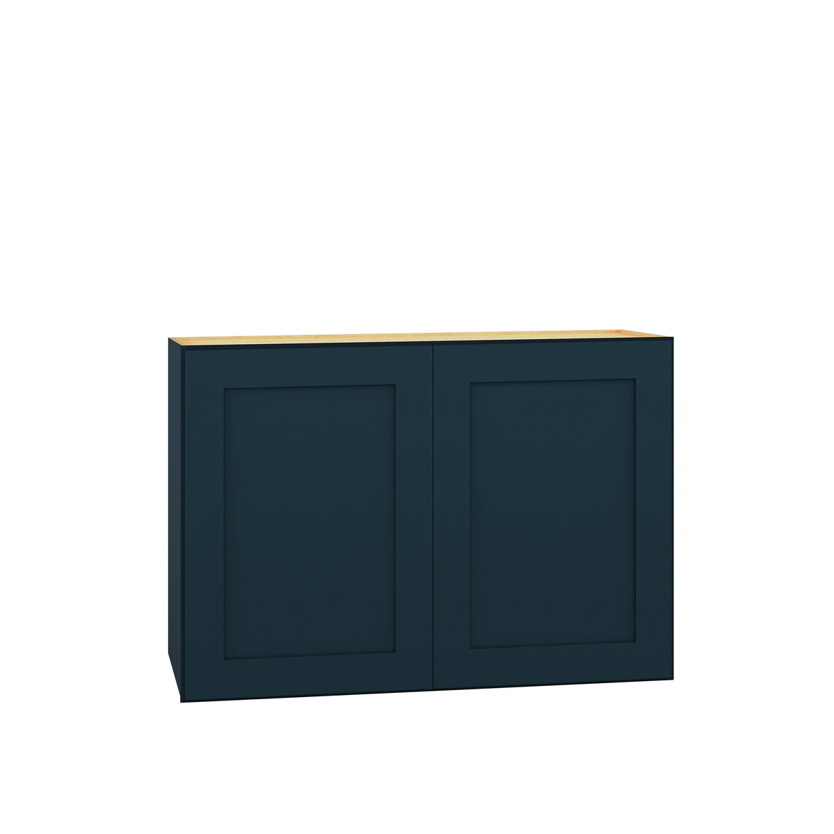 Diamond Express Jamestown 30-in W x 21-in H x 12-in D Regatta Blue Wall Fully Assembled Plywood Cabinet (Recessed Panel Shaker Door Style)