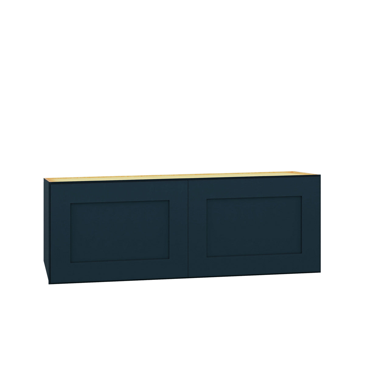 Diamond Express Jamestown 33-in W x 12-in H x 12-in D Regatta Blue Wall Fully Assembled Plywood Cabinet (Recessed Panel Shaker Door Style)