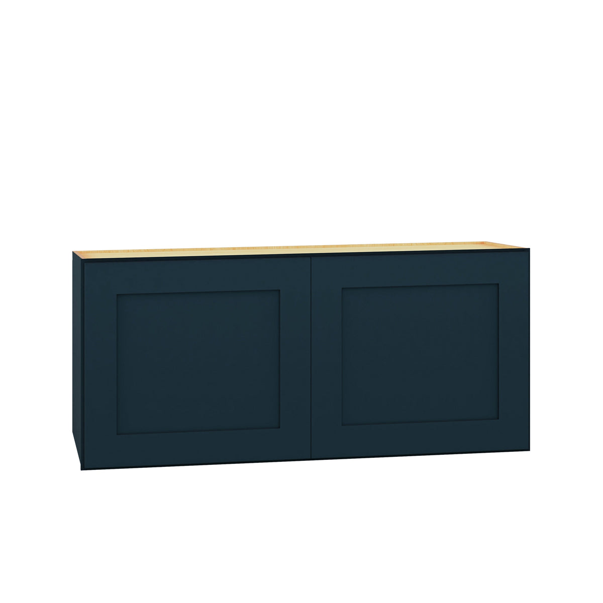 Diamond Express Jamestown 33-in W x 15-in H x 12-in D Regatta Blue Wall Fully Assembled Plywood Cabinet (Recessed Panel Shaker Door Style)