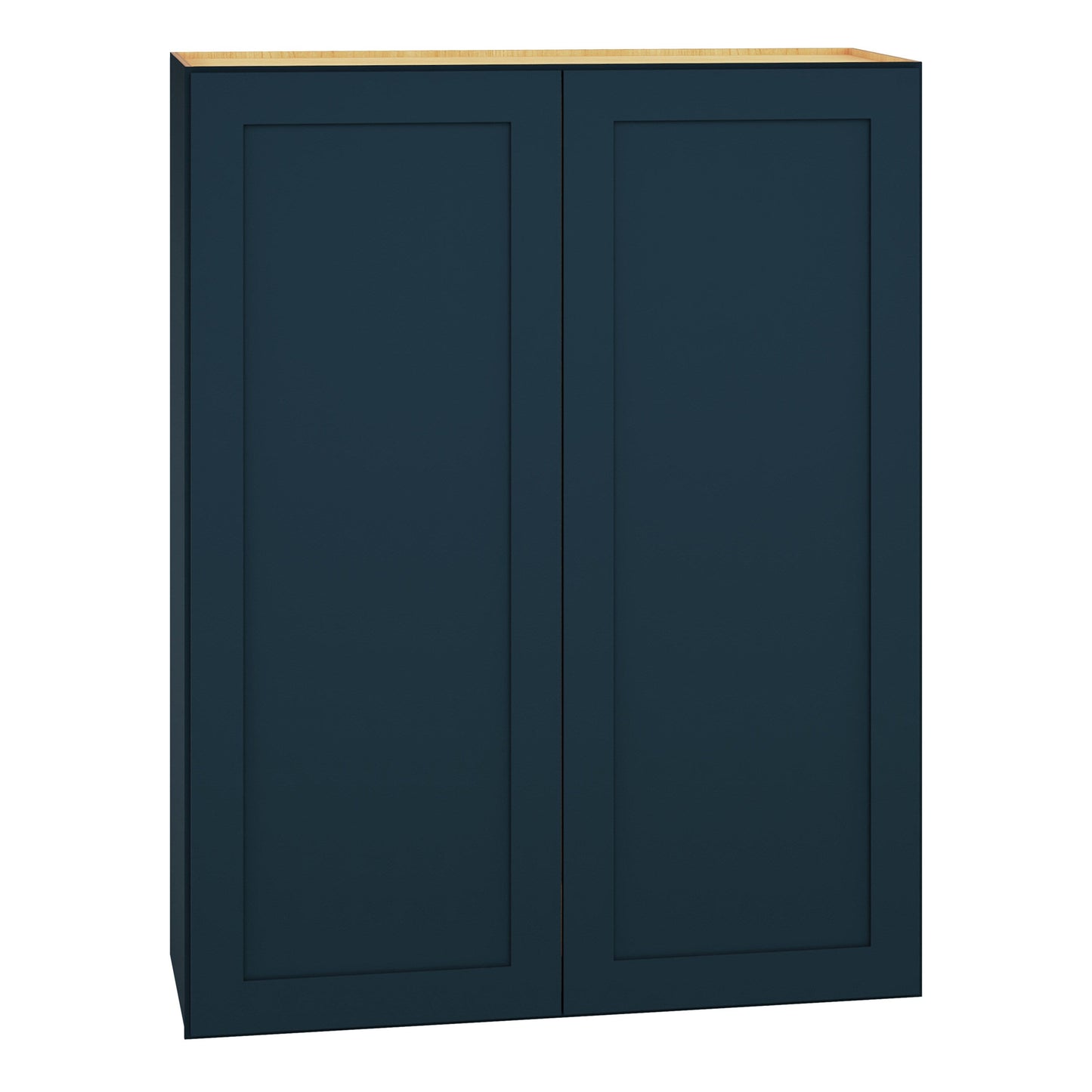 Diamond Express Jamestown 33-in W x 42-in H x 12-in D Regatta Blue Wall Fully Assembled Plywood Cabinet (Recessed Panel Shaker Door Style)