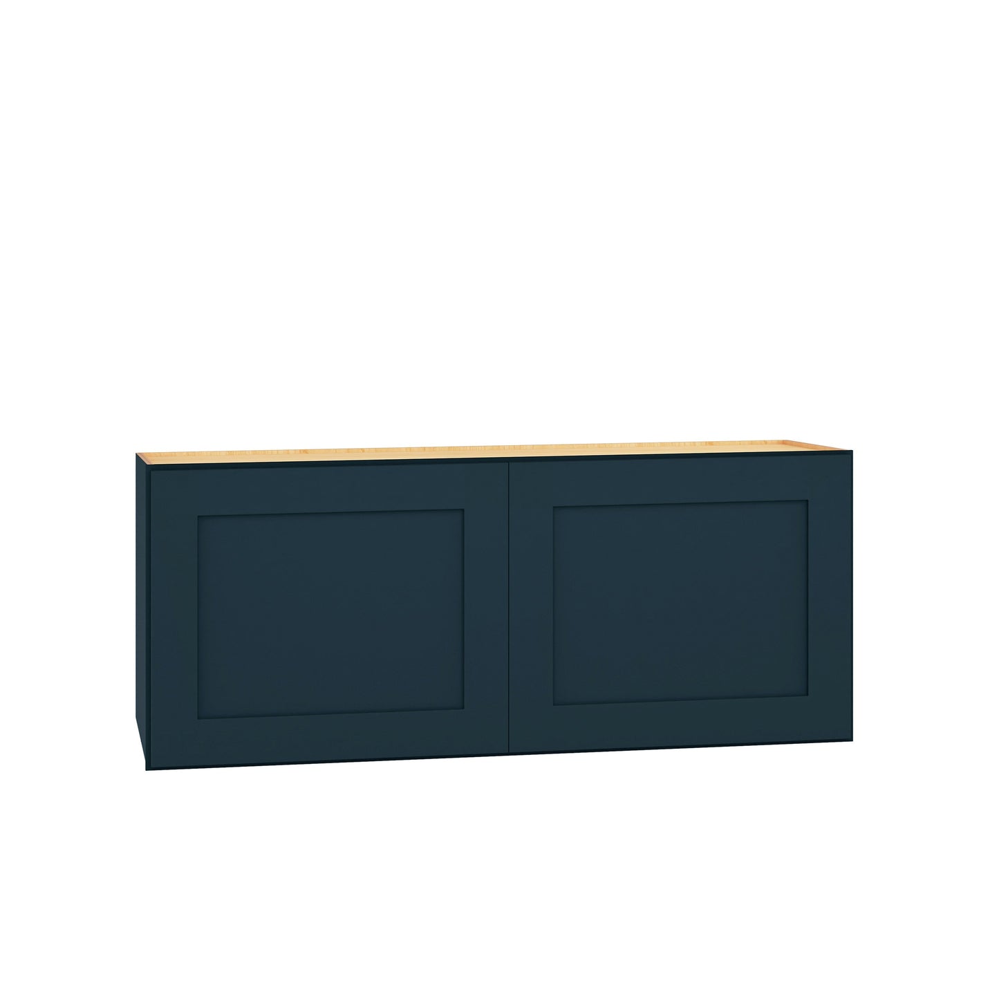 Diamond Express Jamestown 36-in W x 15-in H x 12-in D Regatta Blue Wall Fully Assembled Plywood Cabinet (Recessed Panel Shaker Door Style)