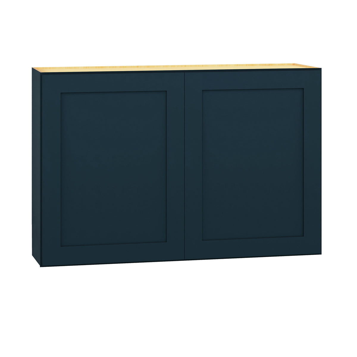 Diamond Express Jamestown 36-in W x 24-in H x 24-in D Regatta Blue Wall Fully Assembled Plywood Cabinet (Recessed Panel Shaker Door Style)