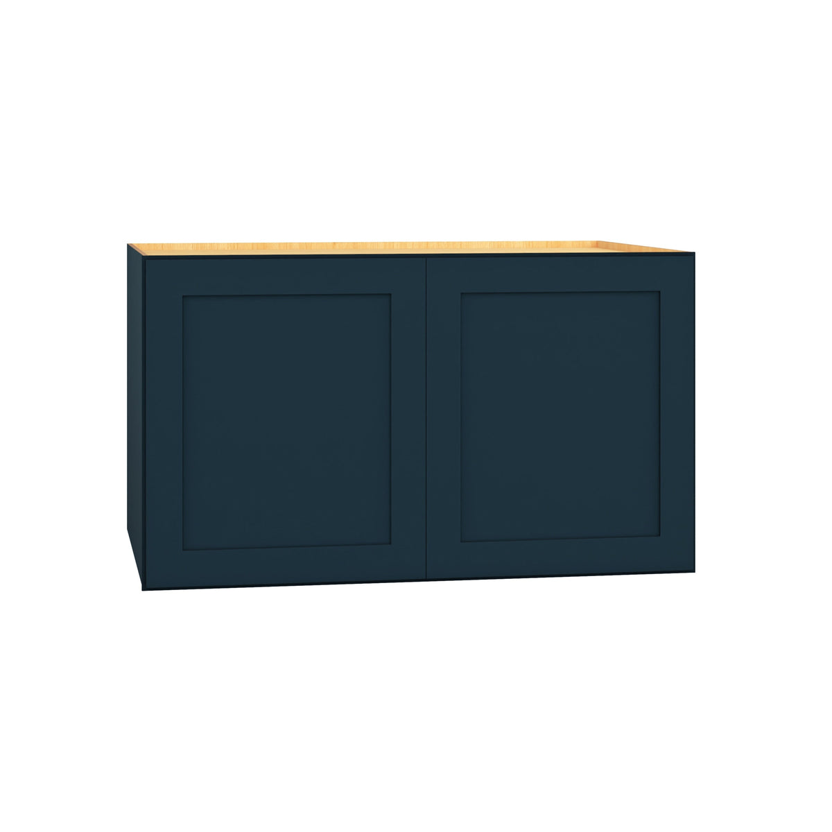 Diamond Express Jamestown 36-in W x 21-in H x 24-in D Regatta Blue Wall Fully Assembled Plywood Cabinet (Recessed Panel Shaker Door Style)