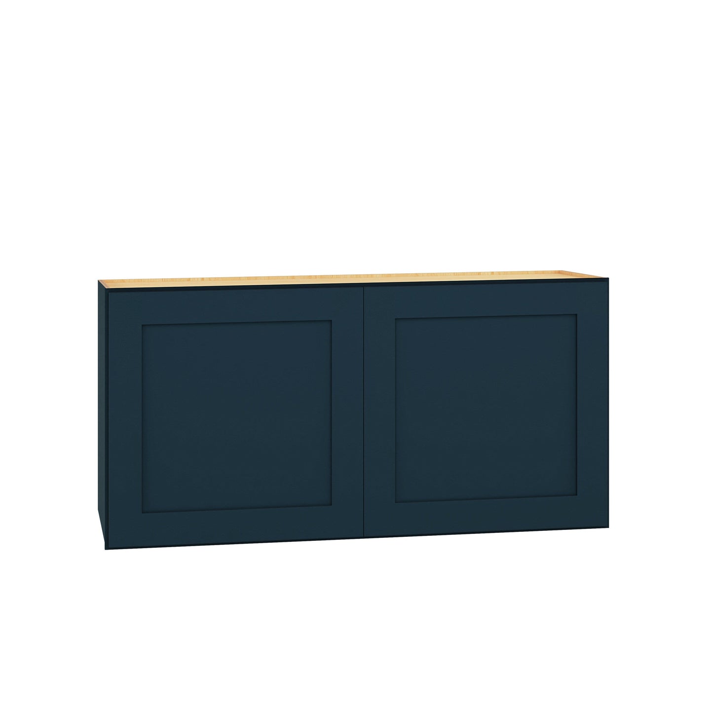 Diamond Express Jamestown 36-in W x 18-in H x 12-in D Regatta Blue Wall Fully Assembled Plywood Cabinet (Recessed Panel Shaker Door Style)