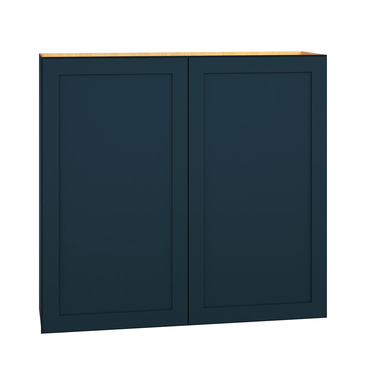 Diamond Express Jamestown 42-in W x 39-in H x 12-in D Regatta Blue Wall Fully Assembled Plywood Cabinet (Recessed Panel Shaker Door Style)