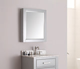 Avanity 14000 Series 24-in x 30-in Rectangle Surface-Mount Poplar Mirrored Medicine Cabinet, Chilled Gray
