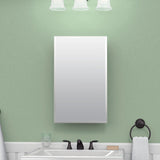 Project Source 16-in x 26-in Rectangle Surface/Recessed Frameless Mirrored Medicine Cabinet