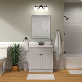 Style Selections 22.5-in x 30.5-in Surface/Recessed Mount Brushed Nickel Mirrored Soft Close Medicine Cabinet
