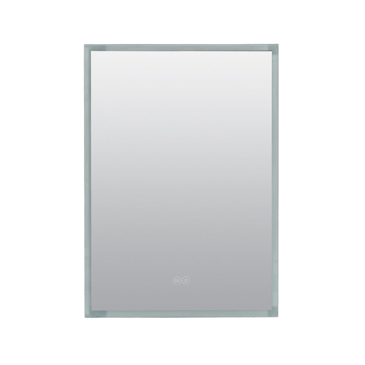 Zenna Home Designer Series 17.7-in x 23.5-in Lighted LED Fog Free Surface/Recessed Mount Aluminum Mirrored Soft Close Medicine Cabinet with Outlet