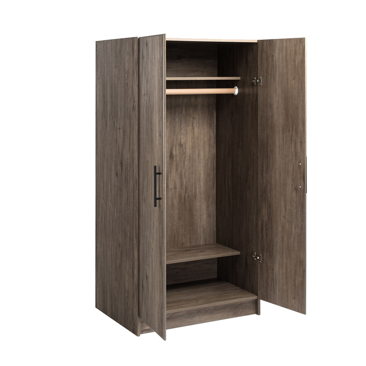 Prepac Elite 32-in W x 65-in H Wood Composite Drifted Gray Freestanding Utility Storage Cabinet