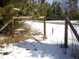 Severe Weather 4-1/2-in x 8-ft Pressure Treated Hem-fir Round Universal Wood Fence Post