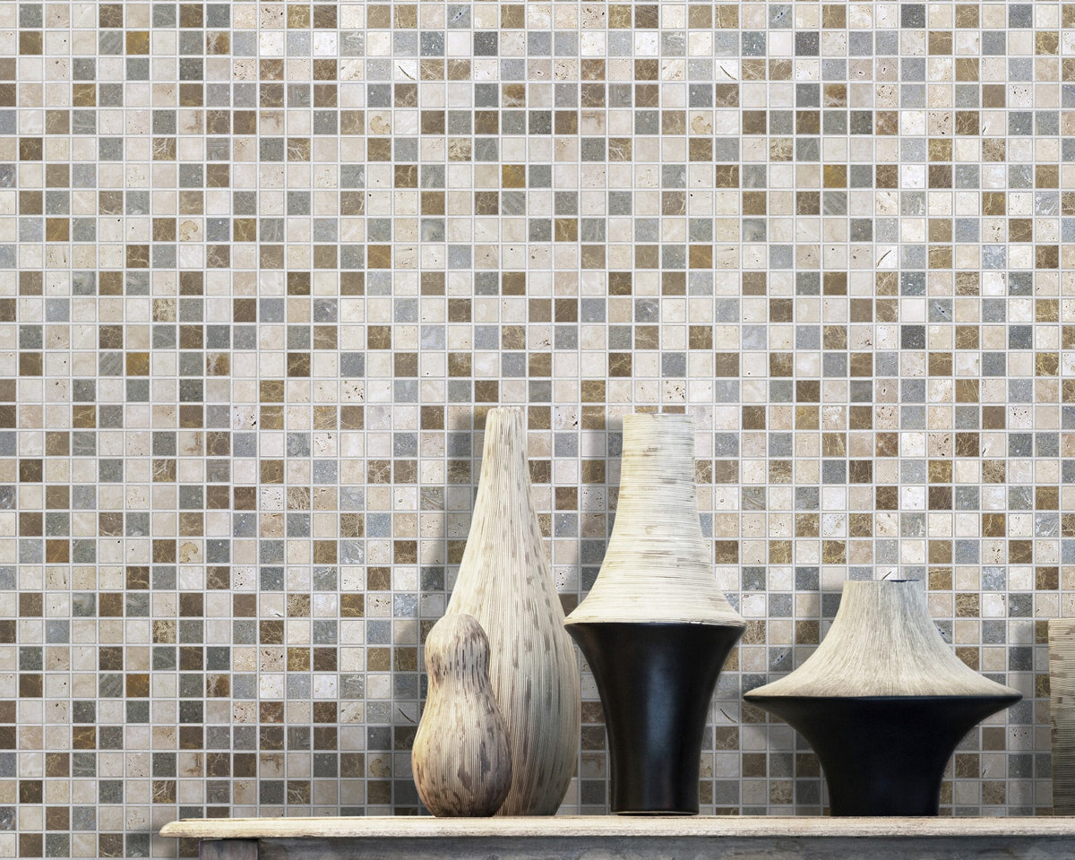 Satori Countryside 12-in x 12-in Multi-finish Natural Stone Mosaic Floor and Wall Tile (0.98-sq. ft/ Piece)