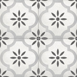 Satori Nouveau Arabesque Flora 8-in x 8-in Matte Porcelain Floor and Wall Tile (0.43-sq. ft/ Piece)