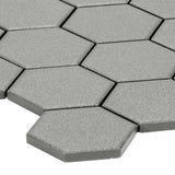 Satori Hudson Shadow 11-in x 12-in Unglazed Porcelain Hexagon Mosaic Floor and Wall Tile (0.93-sq. ft/ Piece)