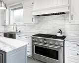 Satori Statuario Novello 10-in x 28-in Glossy Ceramic Marble Look Wall Tile (1.91-sq. ft/ Piece)