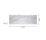 Satori Statuario Novello 10-in x 28-in Glossy Ceramic Marble Look Wall Tile (1.91-sq. ft/ Piece)