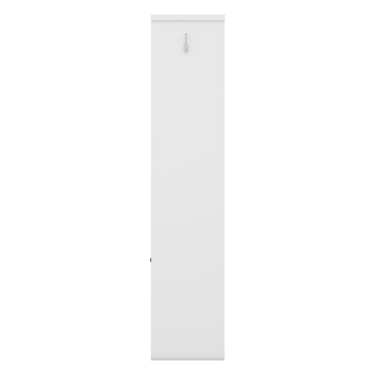 SINOFURN Contemporary White Hall Tree with Cabinet Storage, Bench, and 5 Hooks