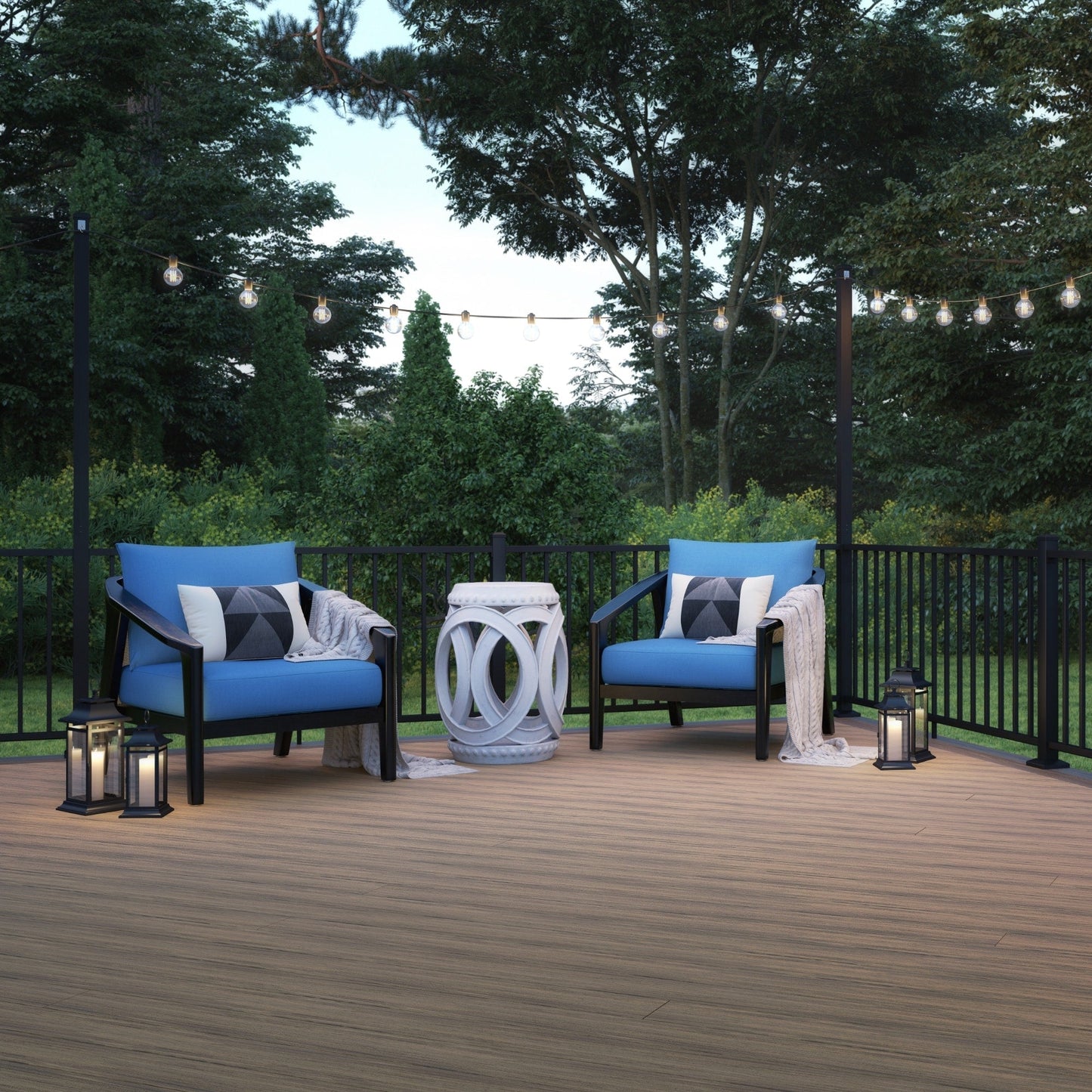 Deckorators ALX 2.5-in x 2.5-in x 6-ft Textured Black Aluminum Deck Post Extension