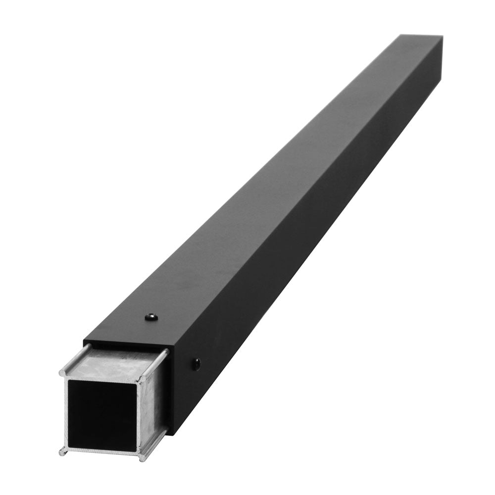 Deckorators ALX 2.5-in x 2.5-in x 6-ft Textured Black Aluminum Deck Post Extension
