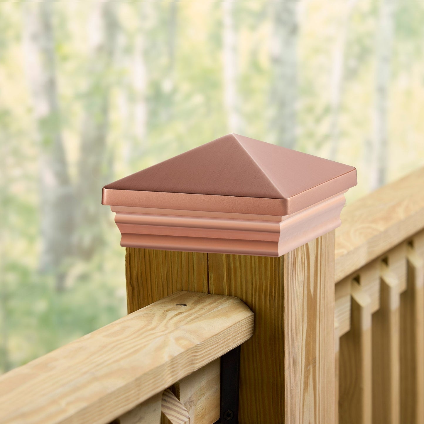 RELIABILT 4-in x 4-in Copper Metal Deck Post Cap