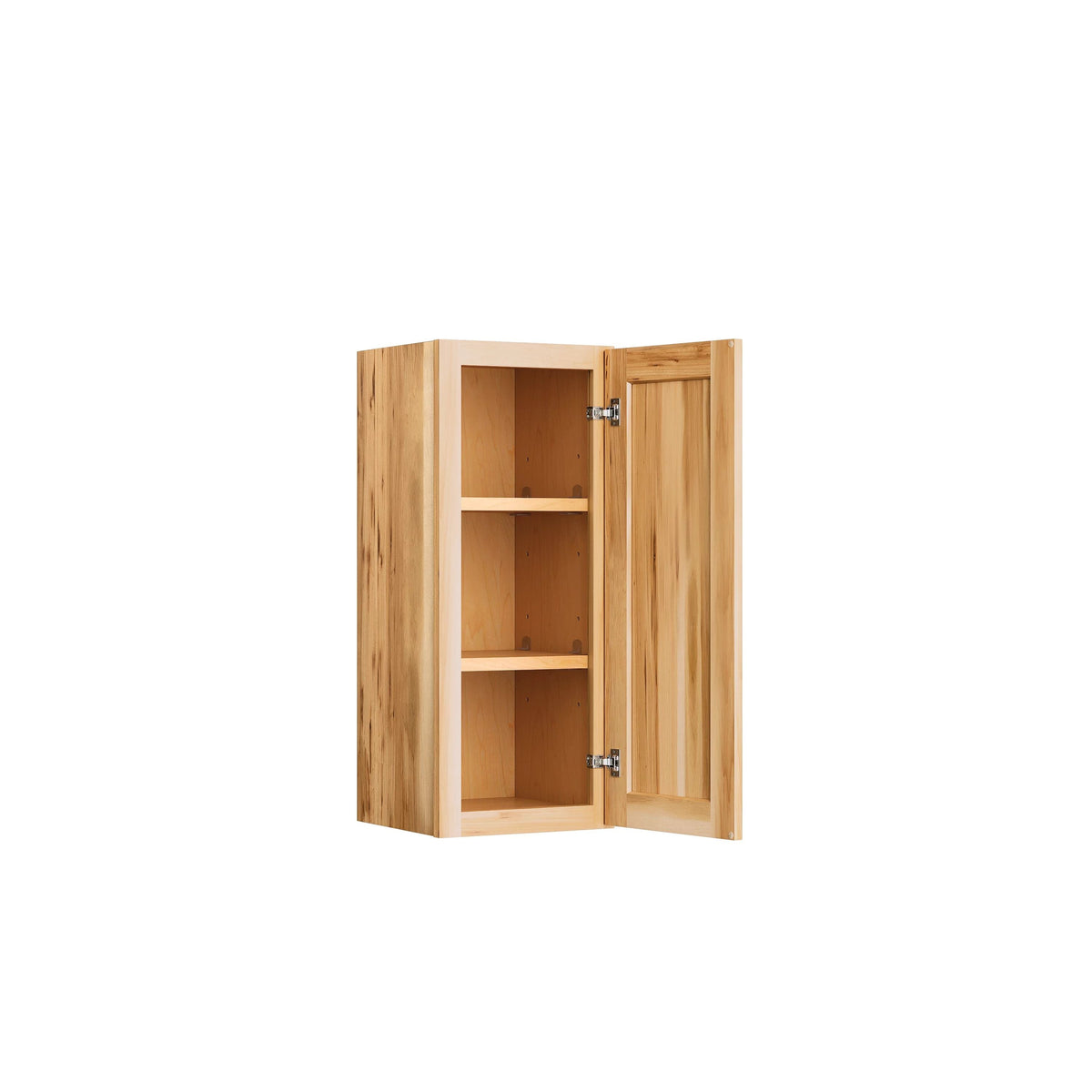 Project Source Branson 12-in W x 30-in H x 12-in D Hickory Wall Fully Assembled Cabinet (Recessed Panel Shaker Door Style)