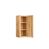 Project Source Branson 12-in W x 30-in H x 12-in D Hickory Wall Fully Assembled Cabinet (Recessed Panel Shaker Door Style)