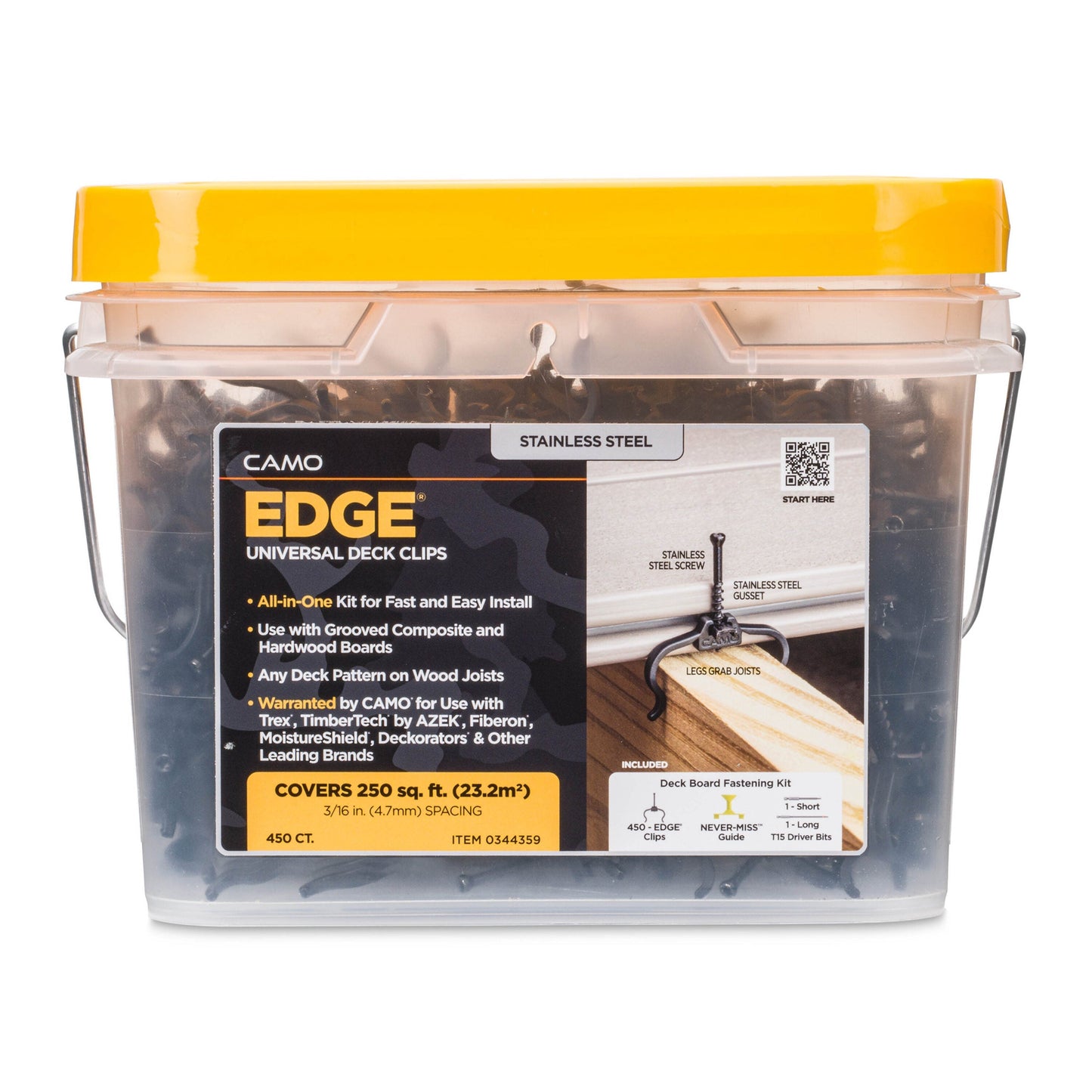 CAMO Edge Clip 1.75-in 316 Stainless Steel Hidden Deck Fastener 250-sq ft (450-Pack)