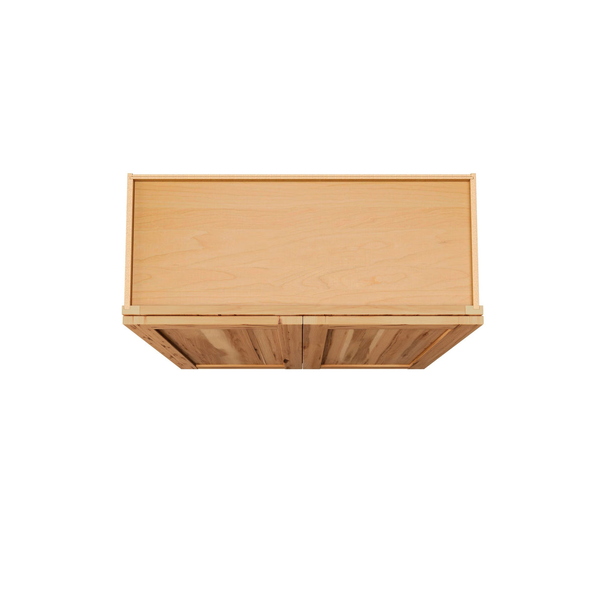 Project Source Branson 36-in W x 12-in H x 12-in D Hickory Wall Fully Assembled Cabinet (Recessed Panel Shaker Door Style)