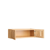 Project Source Branson 36-in W x 12-in H x 12-in D Hickory Wall Fully Assembled Cabinet (Recessed Panel Shaker Door Style)