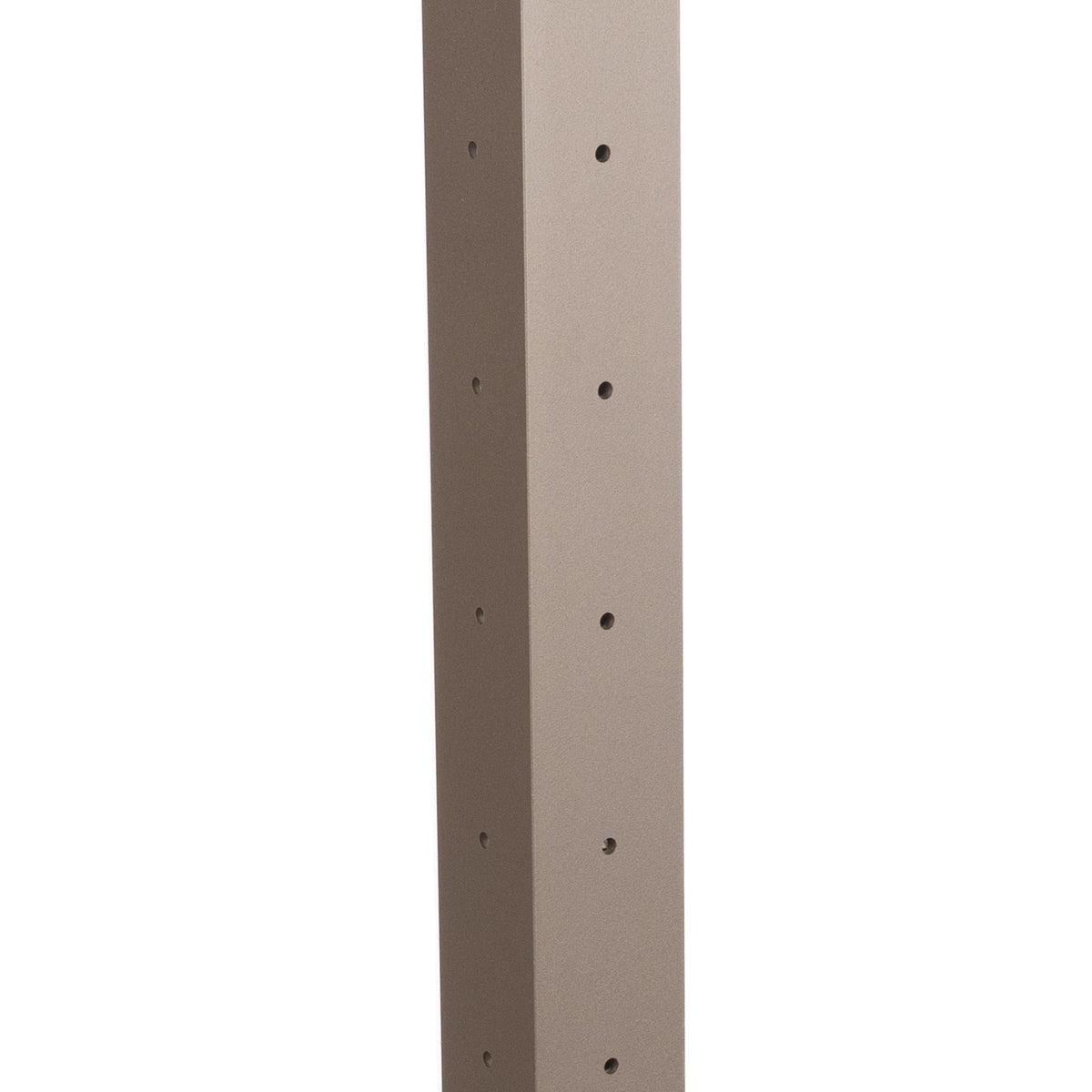 Deckorators Contemporary Cable 2.5-in x 2.5-in x 3-1/4-ft Textured Bronze Aluminum Deck Corner Post