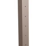 Deckorators Contemporary Cable 2.5-in x 2.5-in x 3-1/4-ft Textured Bronze Aluminum Deck Corner Post