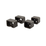 Deckorators 5.0625-in x 2.5-in Contemporary Aluminum Textured Bronze Aluminum Rail Bracket (4-Pack)