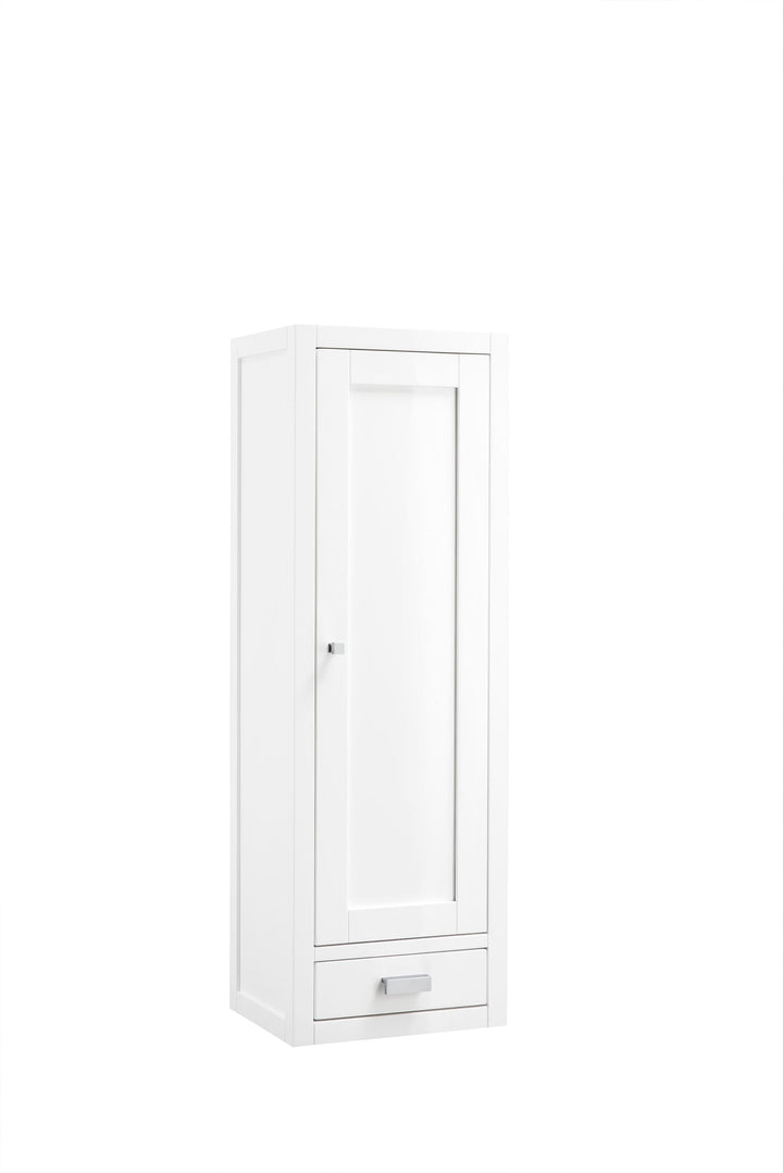 James Martin Vanities Addison 14.9-in x 45-in x 11.9-in Glossy White Soft Close Bathroom Wall Cabinet