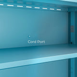 Everest 36-in W x 18-in H Steel Modern Blue Wall-mount Utility Storage Cabinet