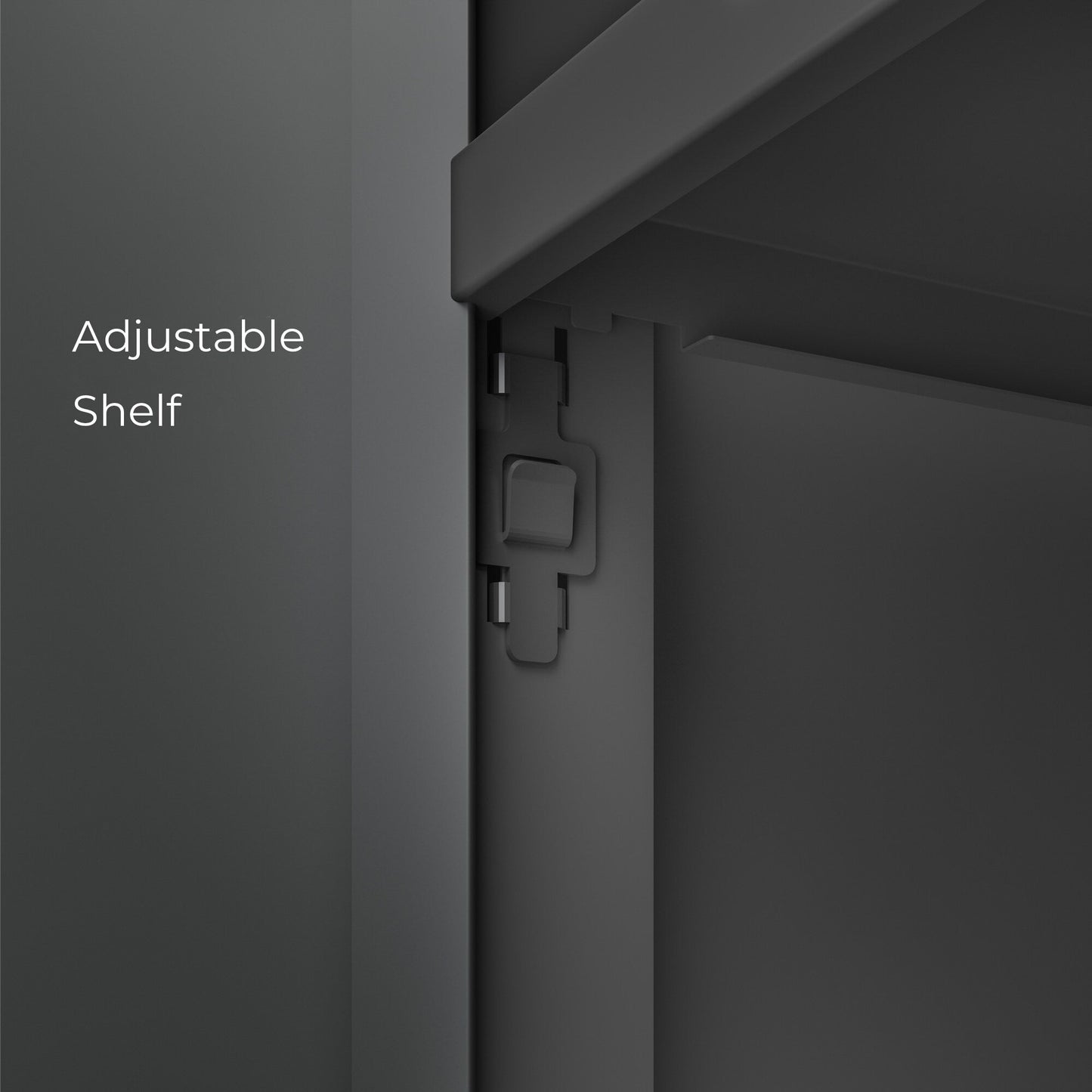 Everest 36-in W x 18-in H Steel Graphite Gray Wall-mount Utility Storage Cabinet