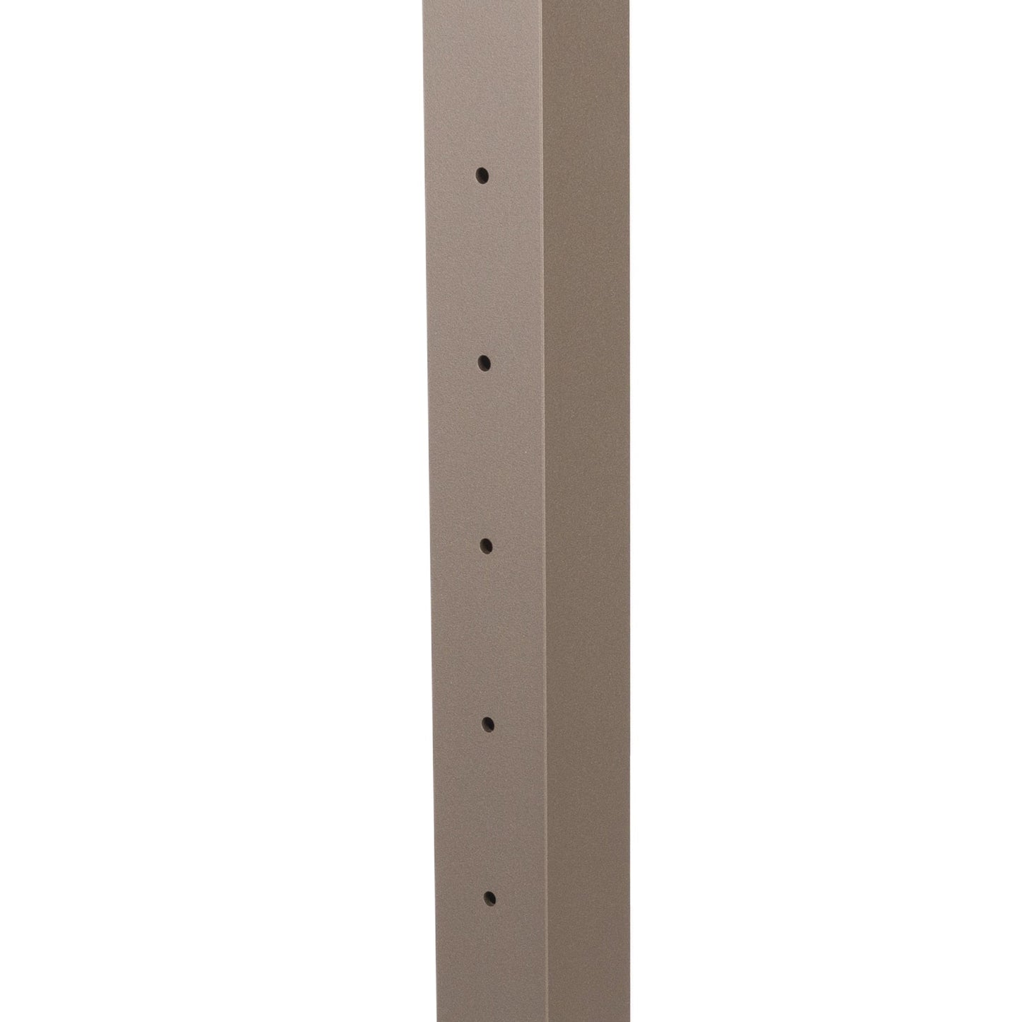 Deckorators Contemporary Cable 2.5-in x 2.5-in x 3-1/2-ft Textured Bronze Aluminum Deck End Post