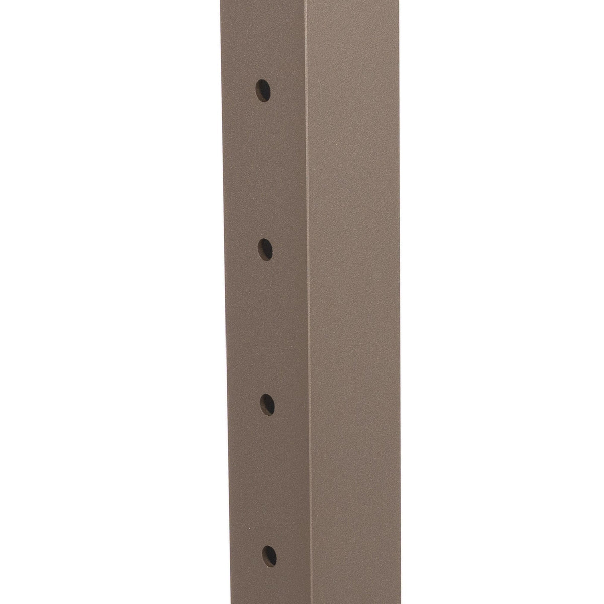 Deckorators Contemporary Cable 2.5-in x 2.5-in x 3-1/4-ft Textured Bronze Aluminum Deck End Post