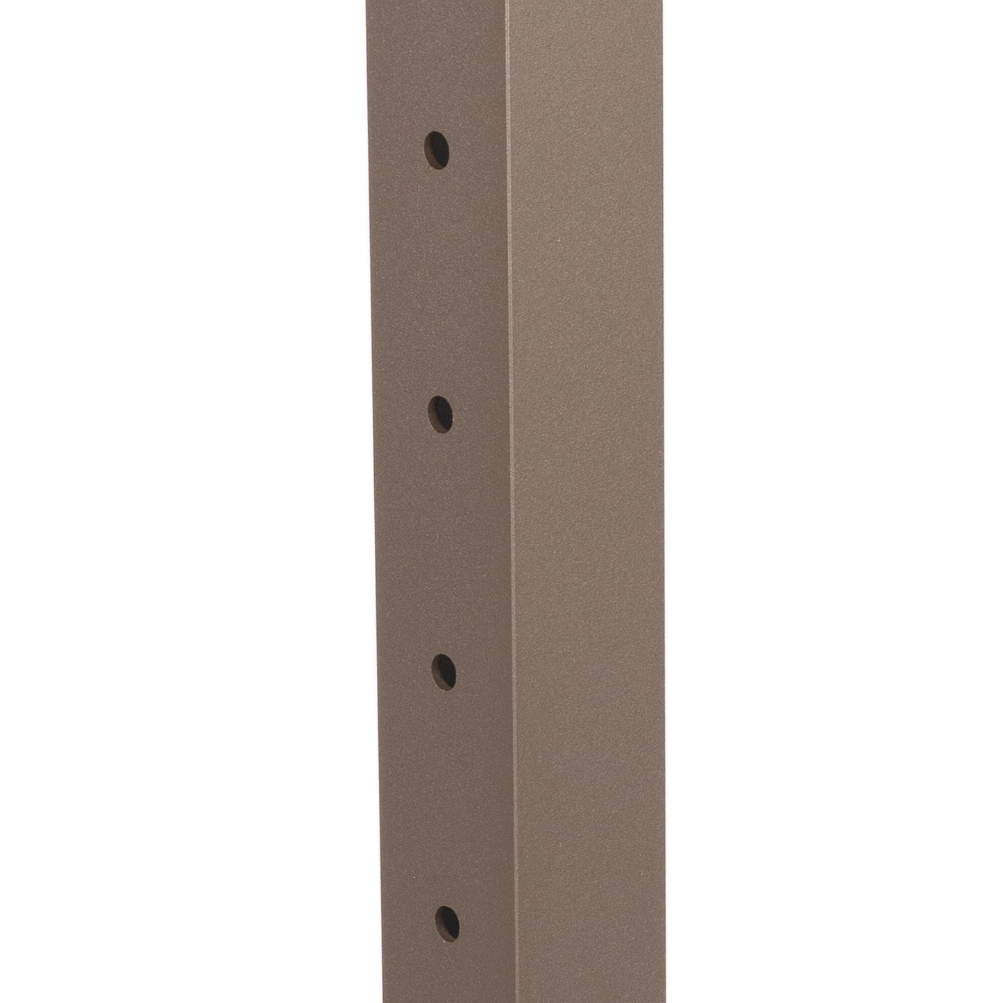 Deckorators Contemporary Cable 2.5-in x 2.5-in x 3-1/4-ft Textured Bronze Aluminum Deck End Post