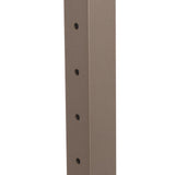 Deckorators Contemporary Cable 2.5-in x 2.5-in x 3-1/4-ft Textured Bronze Aluminum Deck End Post