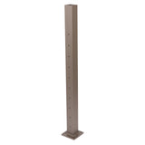 Deckorators Contemporary Cable 2.5-in x 2.5-in x 3-1/4-ft Textured Bronze Aluminum Deck End Post